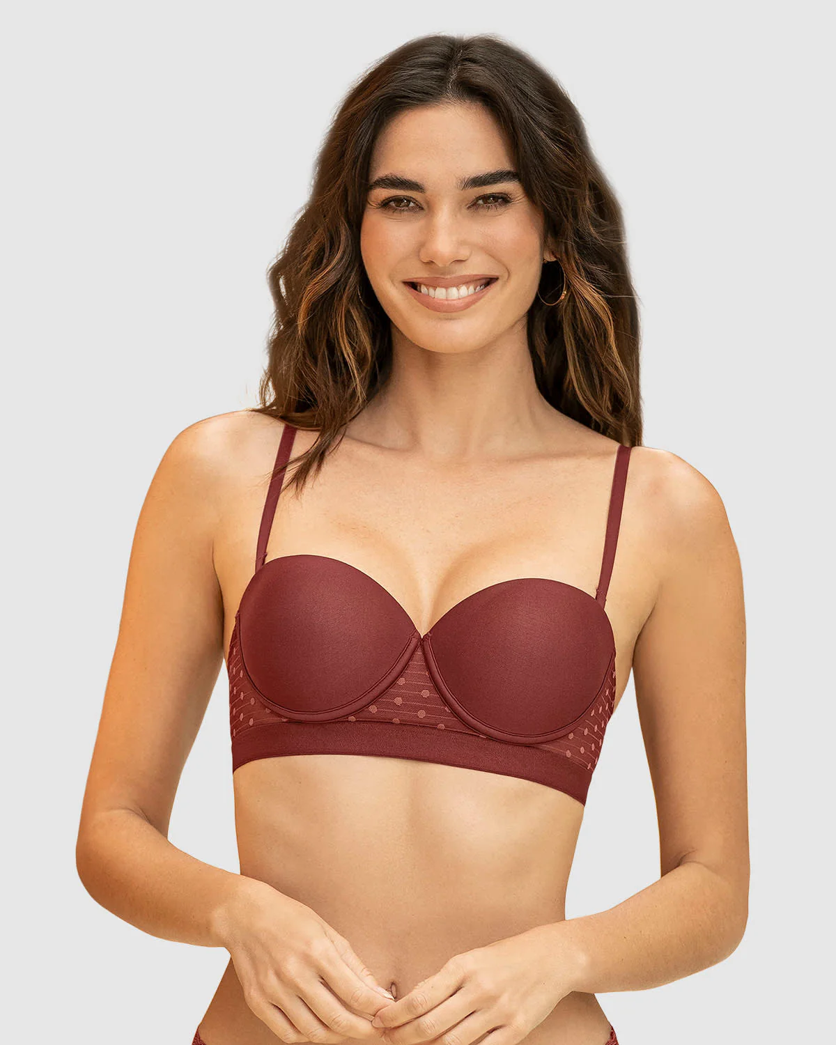 Brasier balconet con realce medio y espalda en tul - Imagen 5