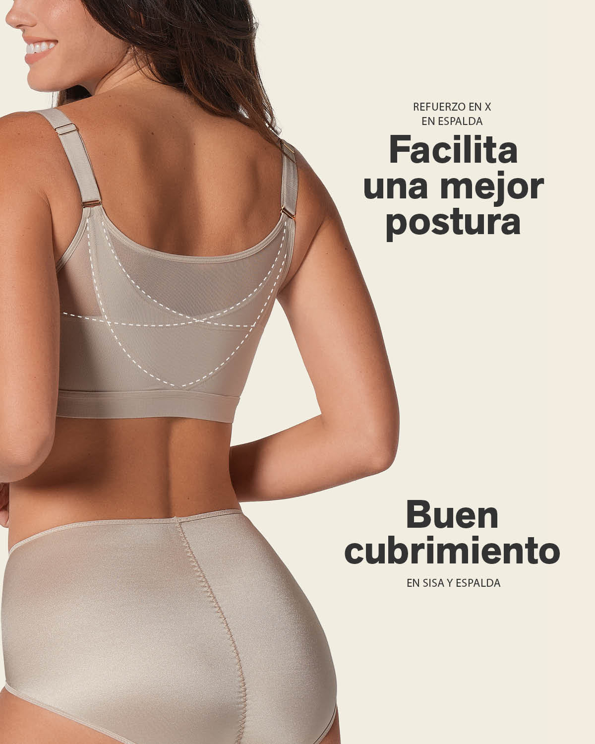 Brasier facilitador de postura con copas en espuma Multi/Benefit - Imagen 9