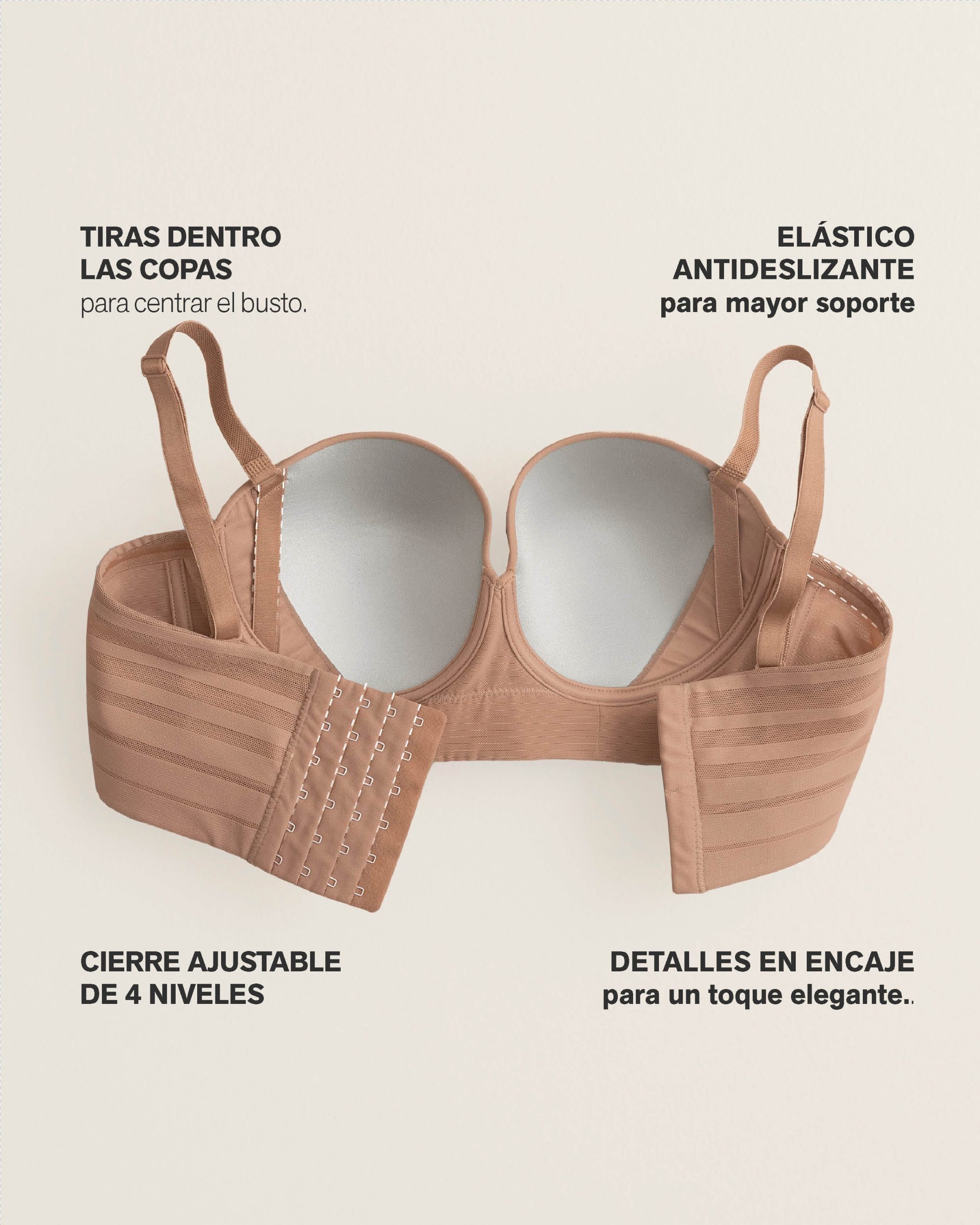 Brasier tipo bustier Support Strapless - Imagen 5