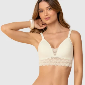 Bralette ultracómodo con delicados toques de encaje