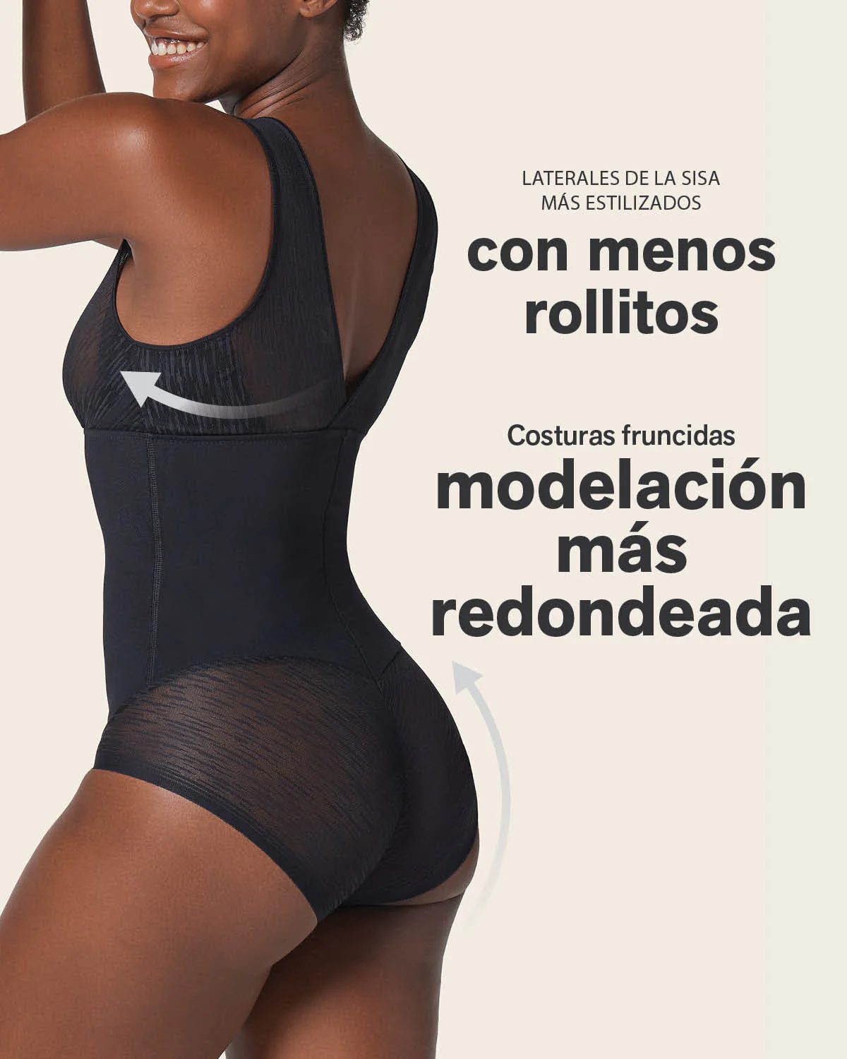Faja tipo body de control de abdomen, bralette incorporado - Imagen 6