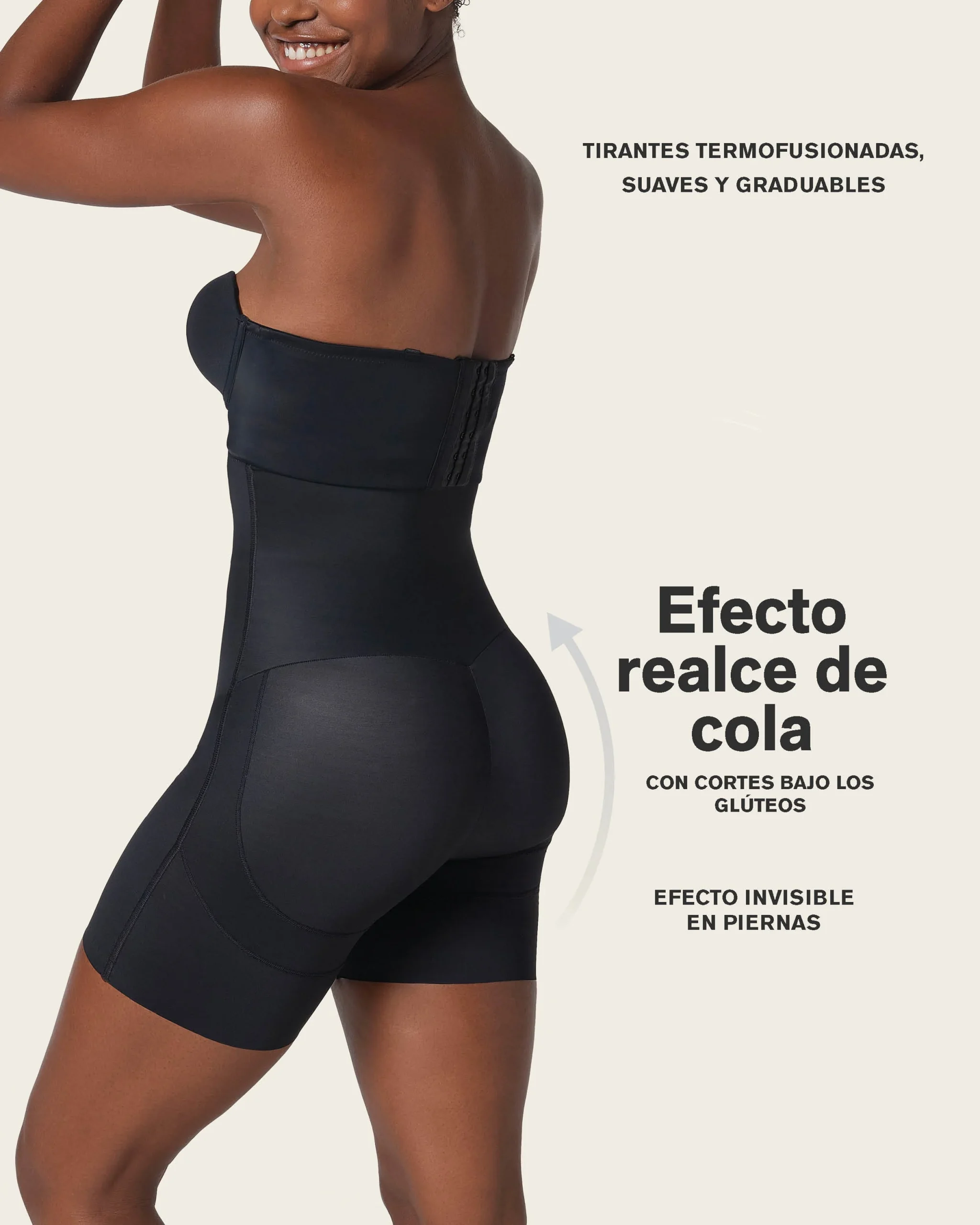 Short media pierna tiro extra alto, levanta cola - Imagen 7