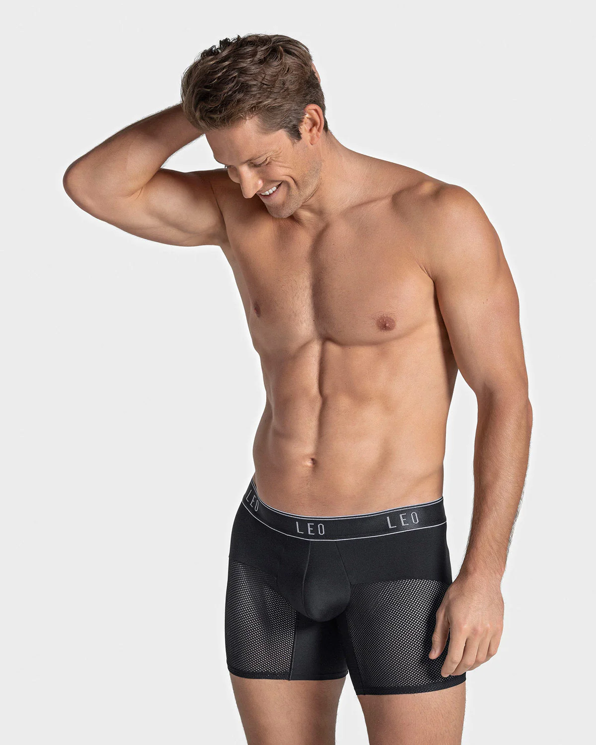 B贸xer medio de secado r谩pido con mallas transpirables en microfibra - Imagen 5