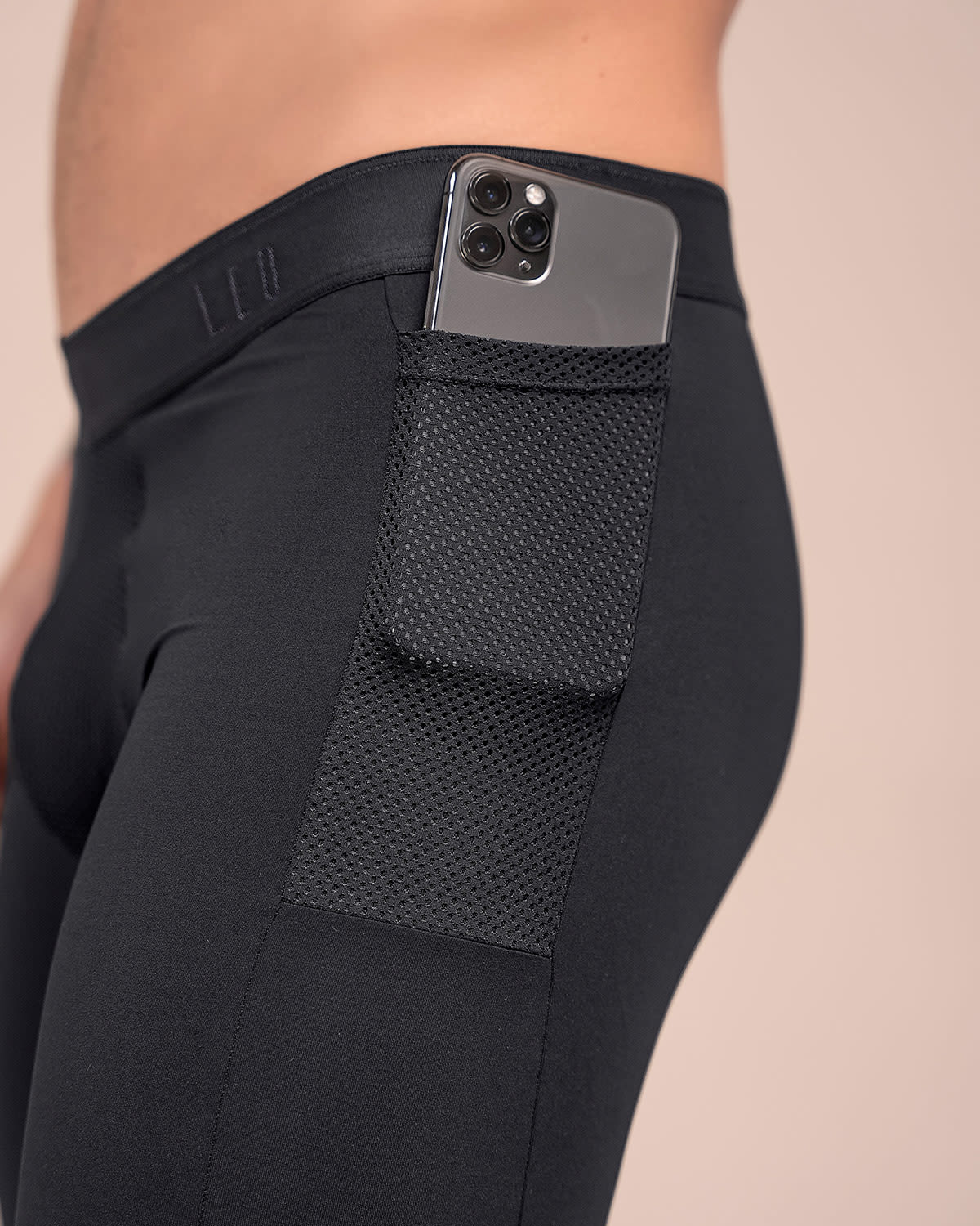 B贸xer deportivo con bolsillo lateral en microfibra - Imagen 3