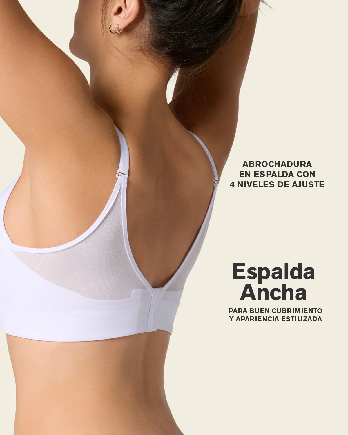 Brasier triangular de realce alto y buen cubrimiento Memory Bustier - Imagen 6