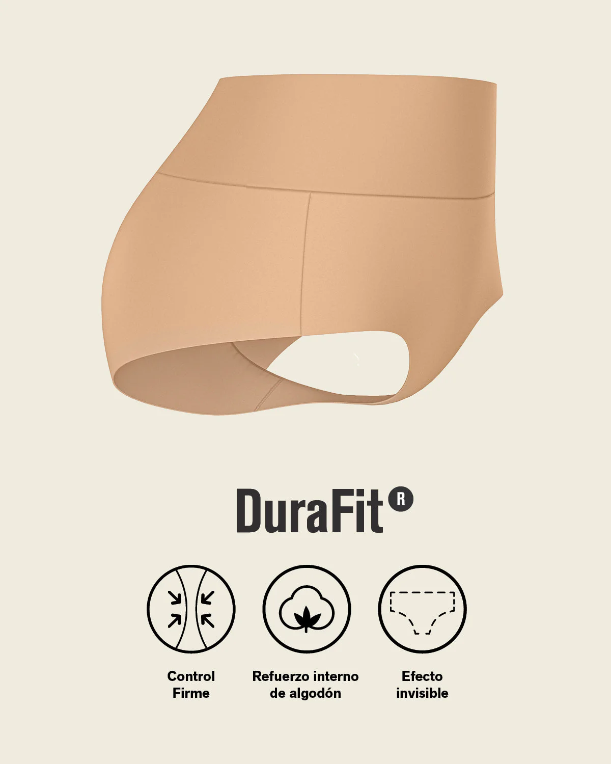 Calzón hípster tiro alto de control fuerte de abdomen - Imagen 7