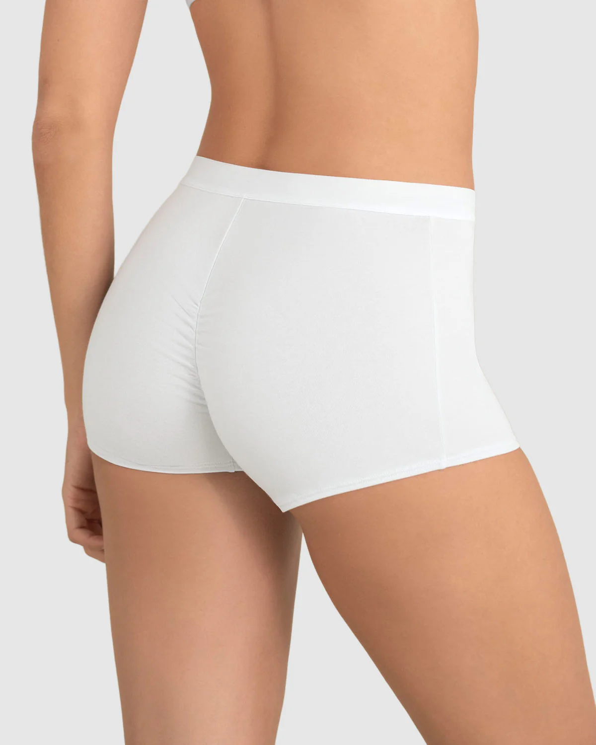 B贸xer en algod贸n tiro medio