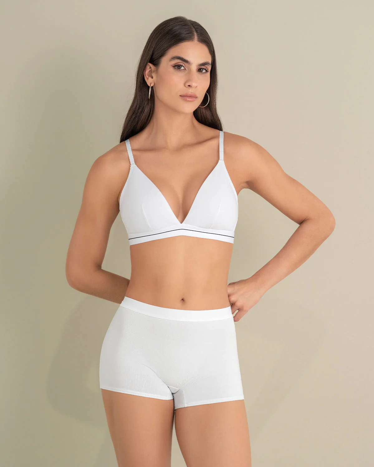 B贸xer en algod贸n tiro medio - Imagen 3