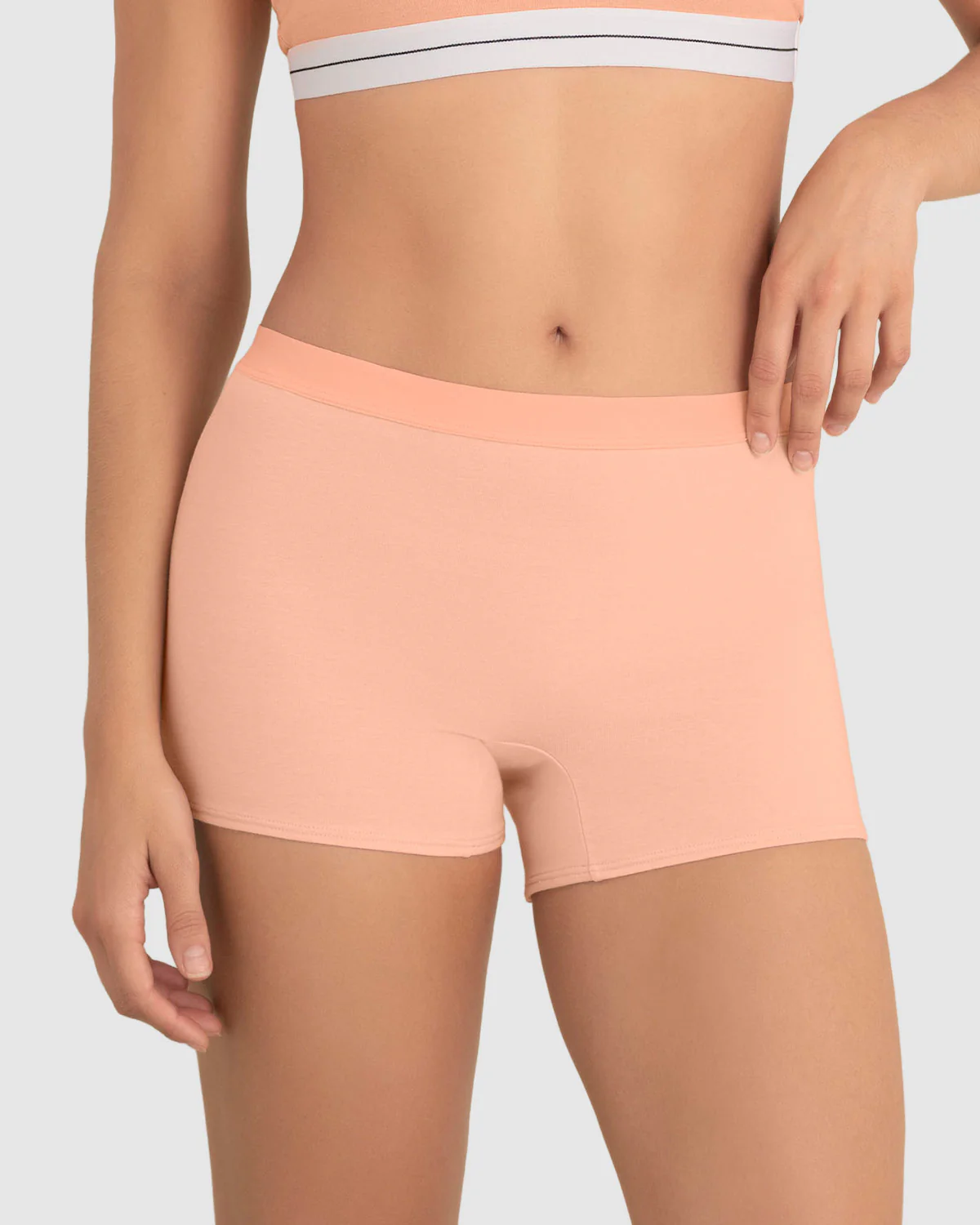 B贸xer en algod贸n tiro medio - Imagen 6