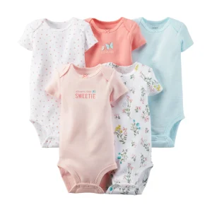 Pack de Bodys CARTERS 5-Pack Short-Sleeve Bodysuits