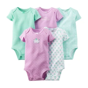Pack de Bodys CARTERS 5-Pack Short-Sleeve Bodysuits