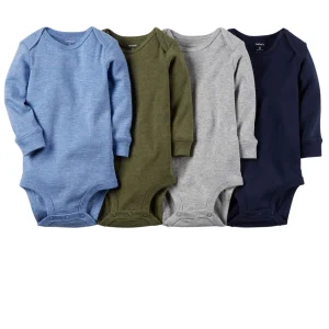 Pack de Bodys CARTERS 4-Pack Long-Sleeve Bodysuits
