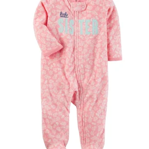 Enterito CARTERS Fleece Zip-Up Sleep & Play Micropolar
