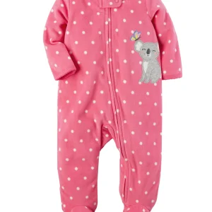 Enterito CARTERS Koala Zip-Up Fleece Sleep & Play Micropolar