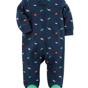 Enterito CARTERS Zip-Up Dinosaur Cotton Sleep & Play