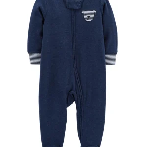 Enterito CARTERS Dog Zip-Up Heathered Cotton Sleep & Play