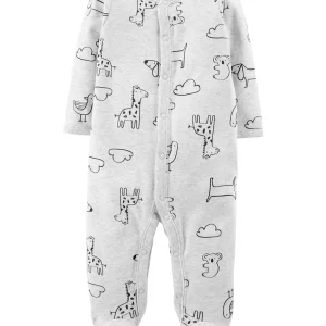 Enterito CARTERS Animal Snap-Up Cotton Sleep & Play