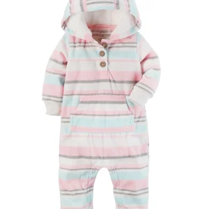 Enterito CARTERS Hooded Fleece Jumpsuit - Micropolar