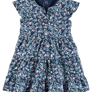 Vestido CARTERS Floral Twill Dress