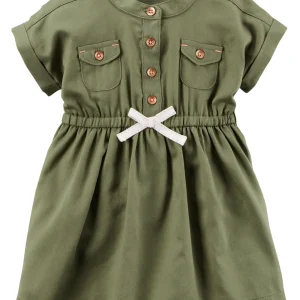 Vestido CARTERS Double Pocket Twill Shirt Dress