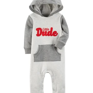 Enterito CARTERS Little Dude Hooded Jumpsuit