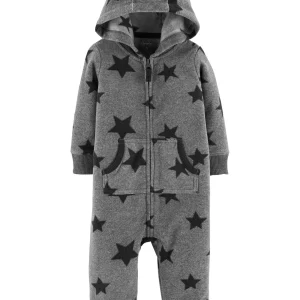Enterito CARTERS Star Hooded Fleece Jumpsuit