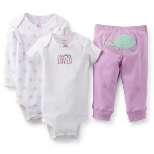 Conjunto CARTERS 3-Piece Bodysuit & Pant Set