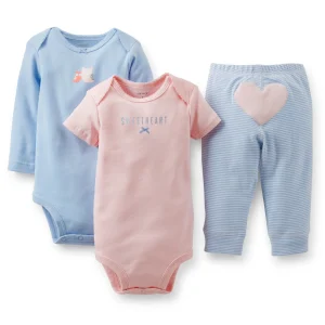 Conjunto CARTERS 3-Piece Bodysuit & Pant Set