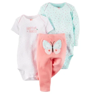 Conjunto CARTERS 3-Piece Bodysuit & Pant Set