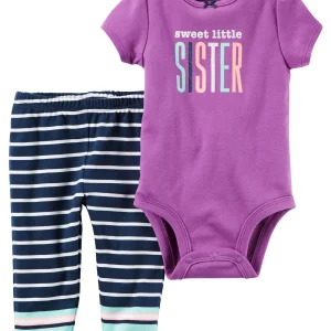 Conjunto CARTERS 2-Piece Bodysuit Pant Set