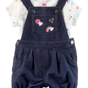 Jardinero CARTERS 2-Piece Tee & Shortalls Set