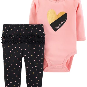 conjunto CARTERS 2-Piece Bodysuit Pant Set