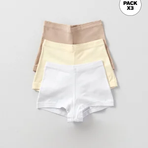Paquete x 3 bóxers con algodón elástico