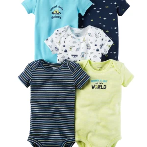 Pack de Bodys CARTERS 5-Pack Short-Sleeve Original Bodysuits