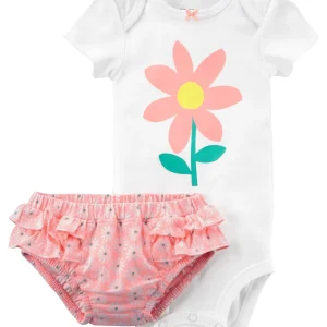 Conjunto CARTERS 2-Piece Bodysuit Diaper Cover Set