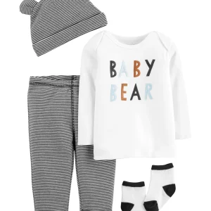 Conjunto CARTERS 4-Piece Babysoft Take-Me-Home Set