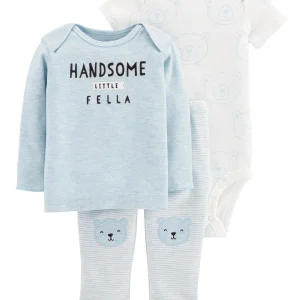 Conjunto CARTERS 3-Piece Little Character Set