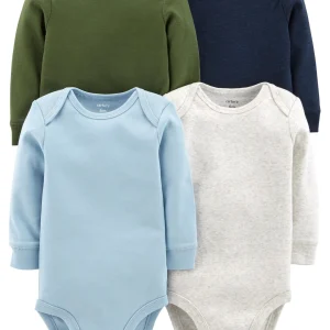 Pack de Bodys CARTERS 4-Pack Long-Sleeve Original Bodysuits