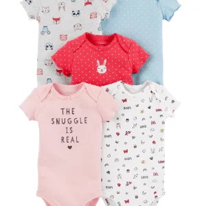 Pack de Bodys CARTERS 5-Pack Short-Sleeve Original Bodysuits