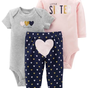 Conjunto CARTERS 3-Piece Little Character Set