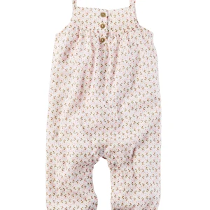 Enterito CARTERS Crinkle Gauze Jumpsuit