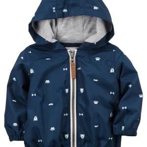 Campera CARTERS Zip-Up Poplin Hoodie