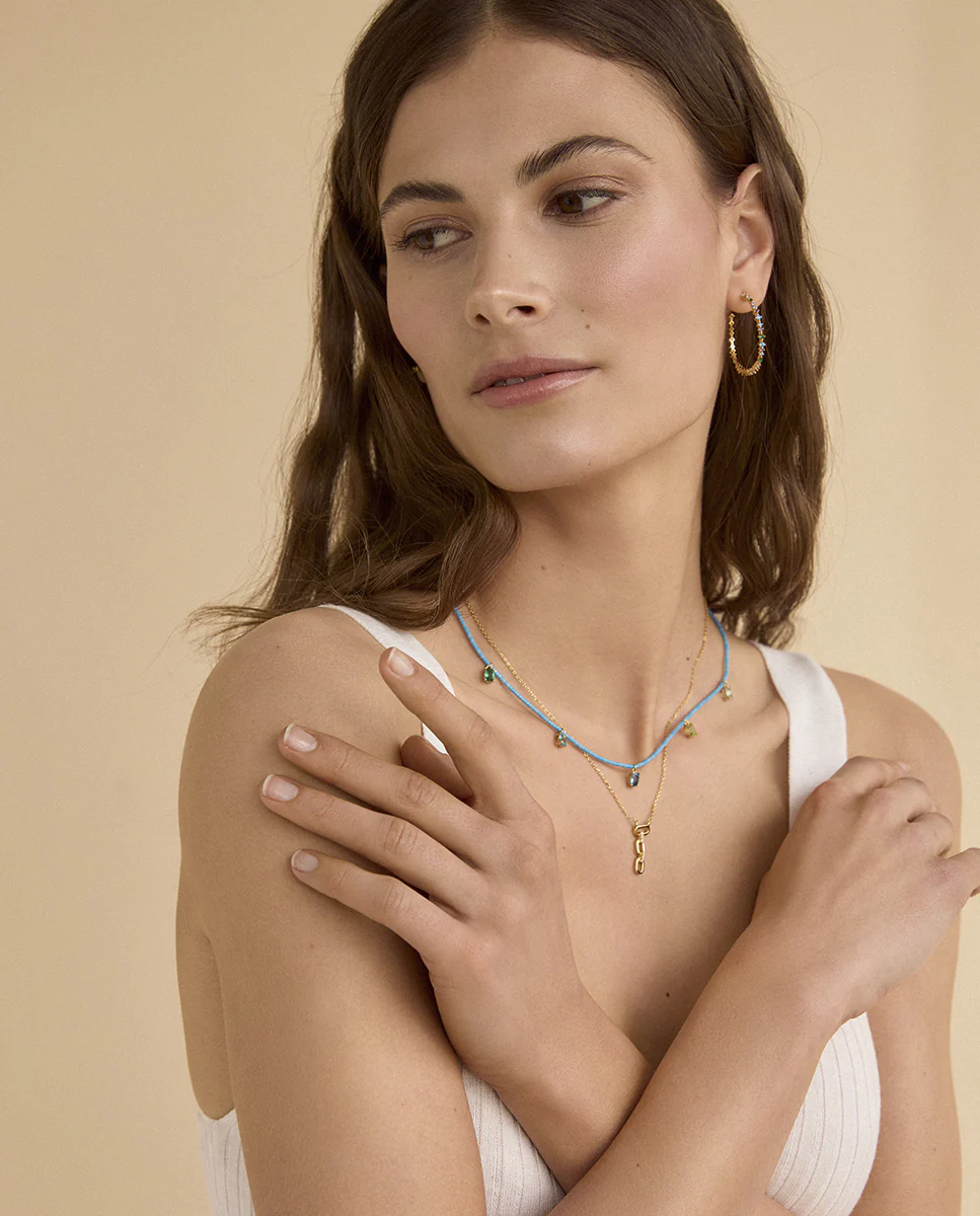 Pend Plata De Ley Baño Oro Circ Sra Jewels - Imagen 4