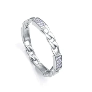 Anillo Plata De Ley Baño Rodio Sra Jewels