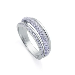 Anillo Plata De Ley Baño Rodio Sra Jewels