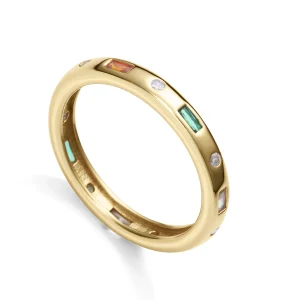 Anillo Plata De Ley Baño Oro Circ Sra Jewels