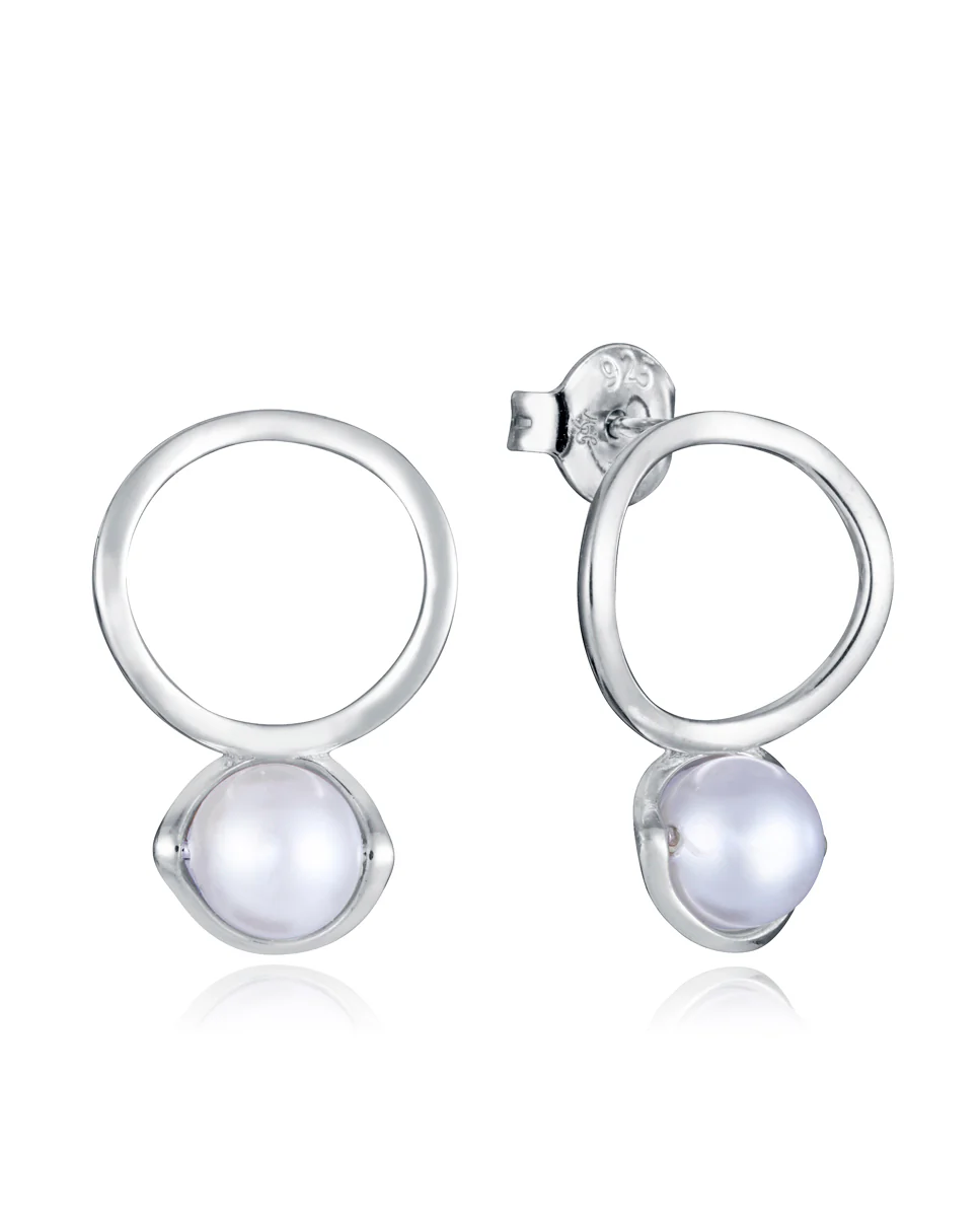 Pend Plata De Ley Baño Rodio Perla Sra Jwls