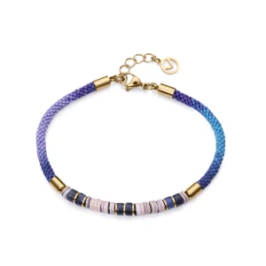 Puls Acero Ip Dorado Cordón Piedras Sra Fn