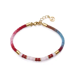 Puls Acero Ip Dorado Cordón Piedras Sra Fn