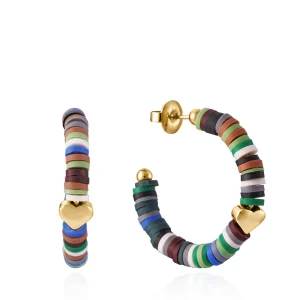 Pend Acero Ip Dorado Resina  Sra Fn